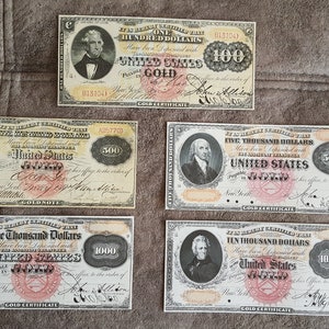 Souvenir und Spielgeld mit W/M USA.  Golddollar 1875 Jahre.  KOSTENLOSER VERSAND !