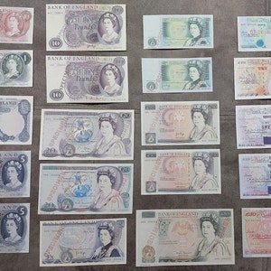 Souvenir und Spielgeld mit W/M Great Britain UK Pound England 1961-1993 England SPECIMENS Versandkostenfrei!