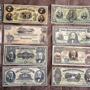Souvenir und Spielgeld mit W/M Canada Molsons Bank 1871 - 1922 y. KOSTENFREIER VERSAND !!!