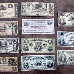 Souvenir e denaro da gioco con W/M Canada Bank of Montreal 1821-1912 y. SPEDIZIONE GRATUITA!!!