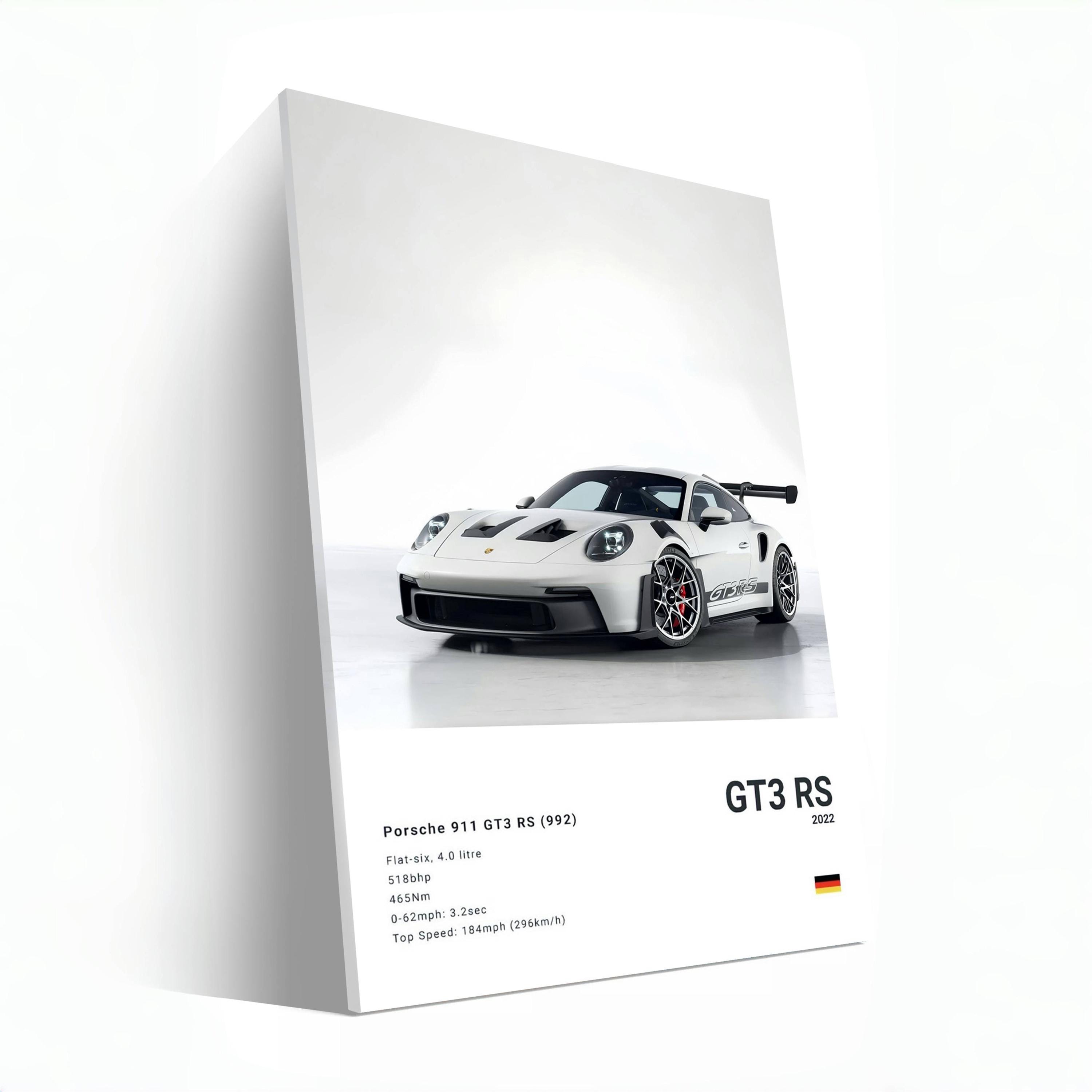 Porsche 911 GT3 RS Poster | 992 | Car Print | Hyper Car Poster