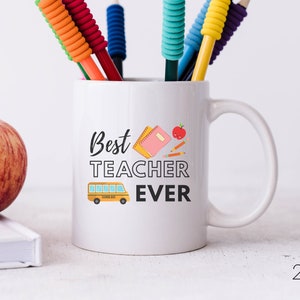Best Teacher Ever Gift Teacher Mug Teacher Coffee Mug Teacher Appreciation Teacher Gifts Begining of the year Thank you Teacher Coffee Cup