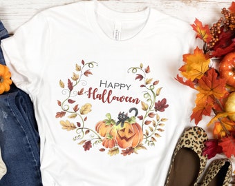 Happy Halloween T-Shirt: Cute Fall Pumpkin Party Top