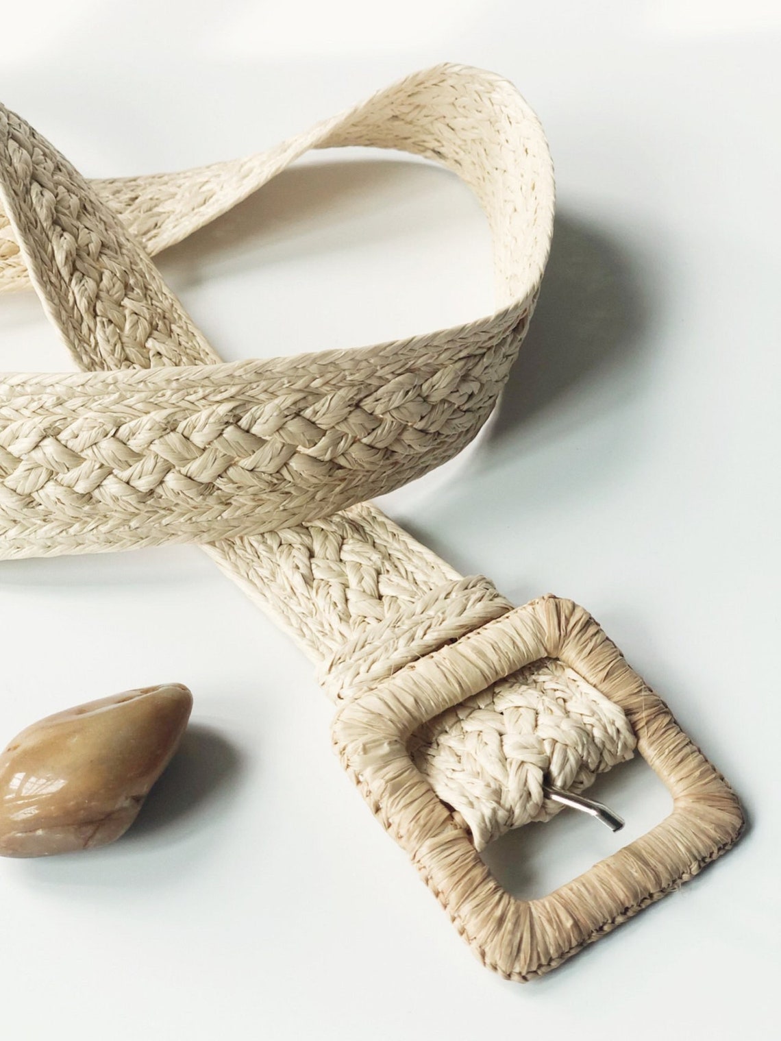 Hand made raffia belt for women Etsy