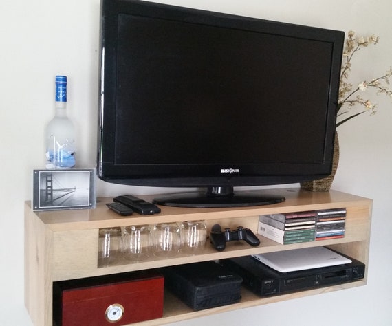 40 Inch Solid Wood Floating TV STAND 