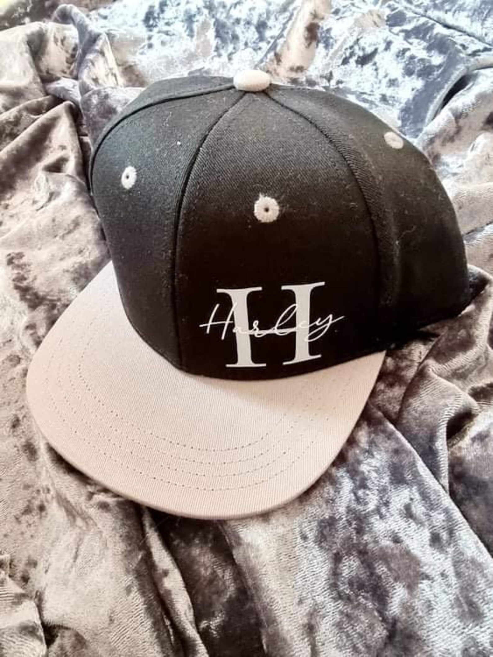 Kids Personalised SnapBack Caps Initial Name Hats Etsy