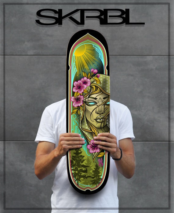 Patineta Skate De Tierra Arte De Patineta Personalizado SKRBL