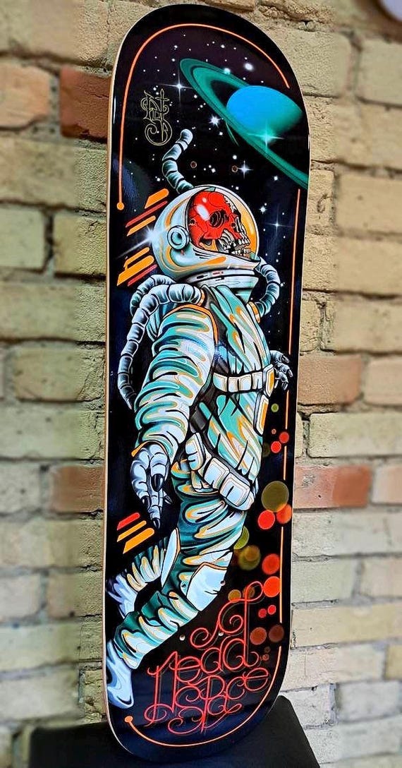 SKRBL Custom Skateboard Dead Space Spaceman Art - Etsy