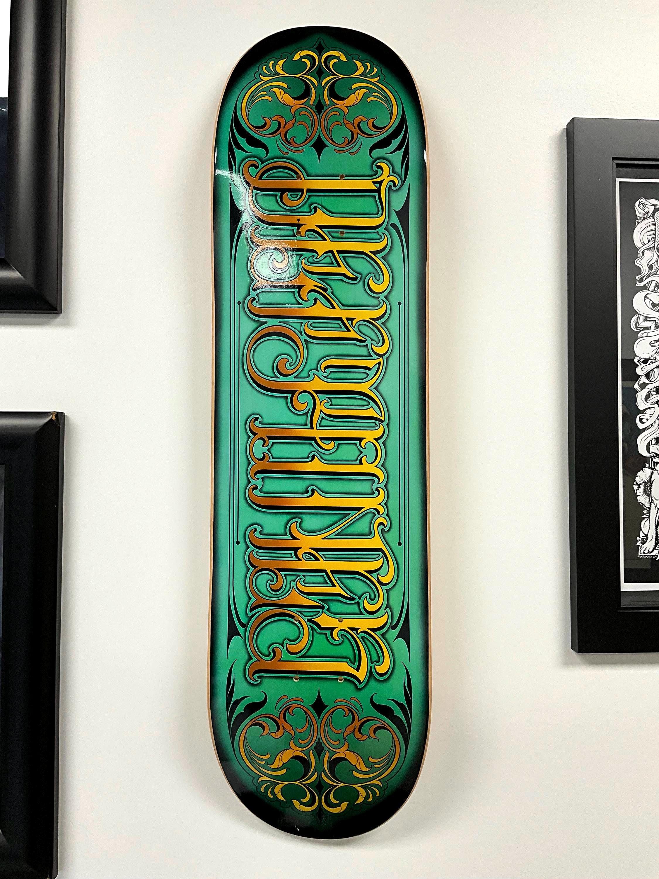 SKRBL Custom Deftones Skateboard Art Deck. Deftones Art Design Fan