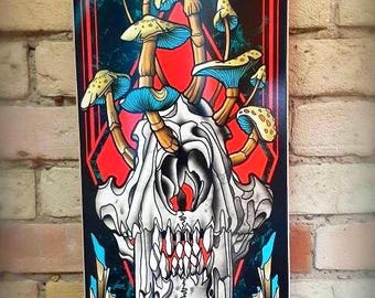 SKRBL Custom skateboard deck Extinct
