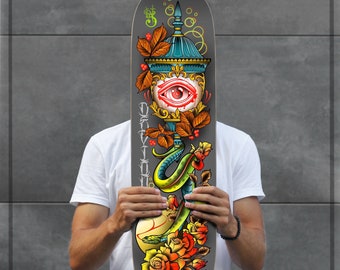 SKRBL Custom skateboard Devious Serpant