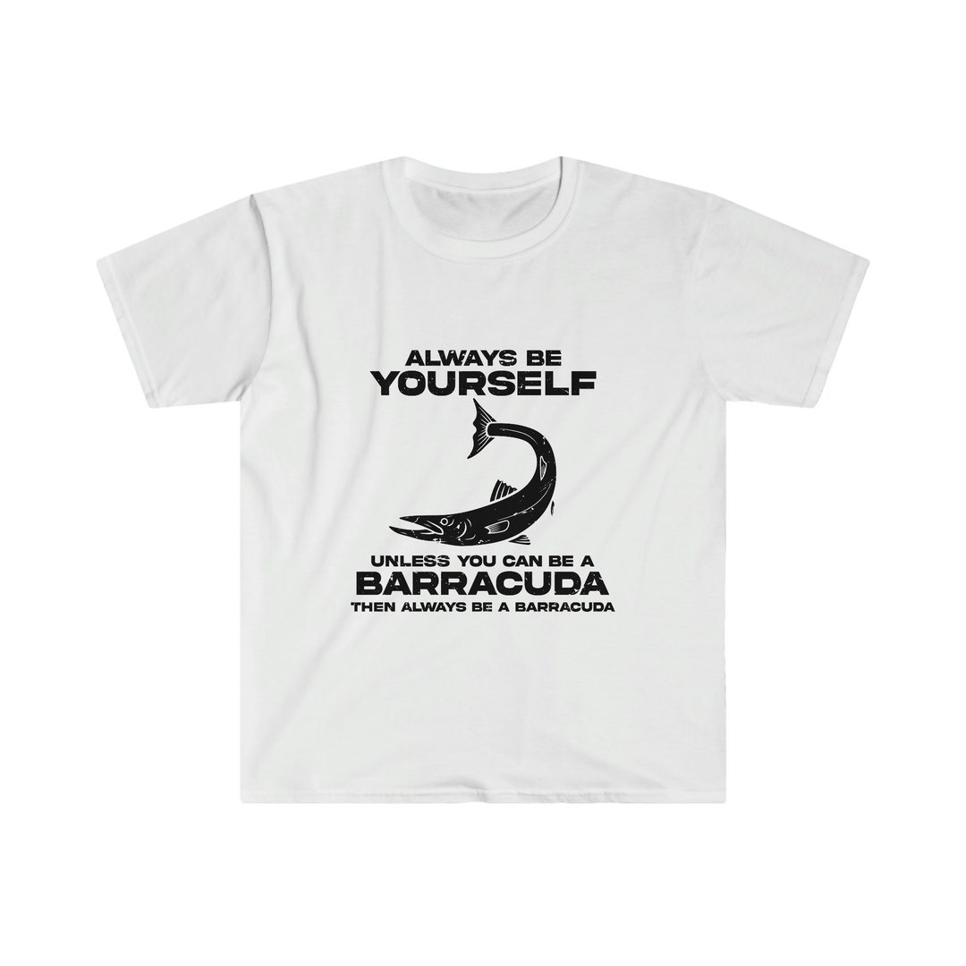Barracuda Shirt, Fish Hook Shirt, Bass Fishing Shirt, Fisherman Shirt