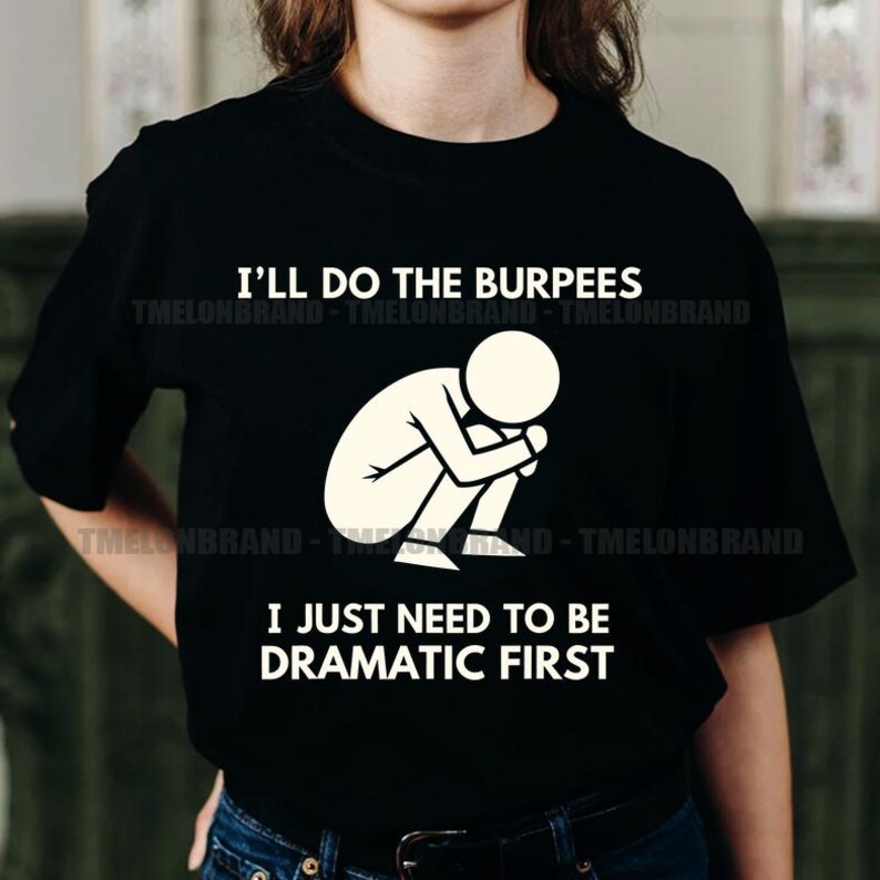 Dramatic Burpees Stick Figure Svg Fitness Humor Workout Svg Digital ...