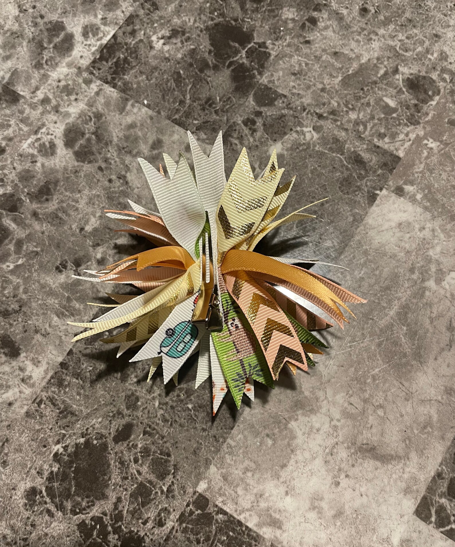 Multi color hair clip Etsy