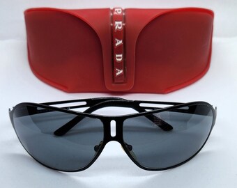 Prada SPR 12q 1AB-0A7 Black Gold / Gray Gradient Lens - Etsy display picture 1