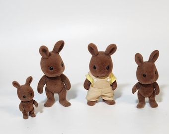 Sylvanian Families Brown Rabbits Wildwood Bunnies - The Wildwood Brown Rabbit Family