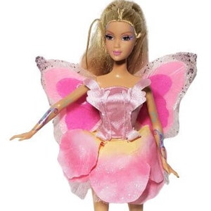 Barbie Doll Mattel Doll Fairytopia Elina Doll Lights Work