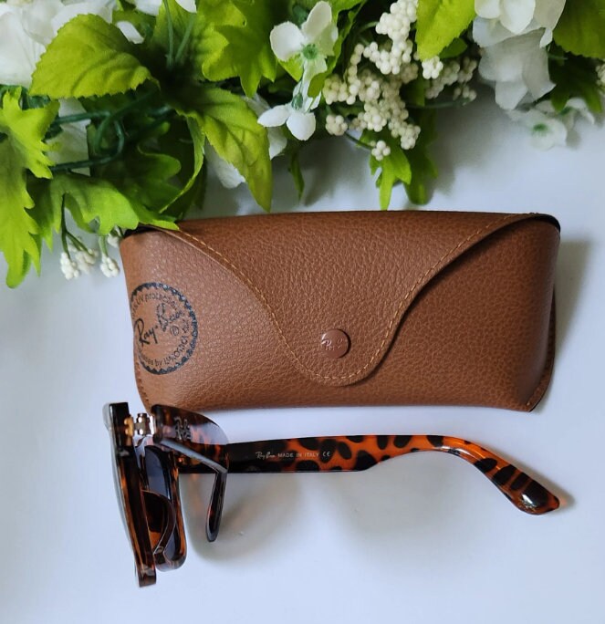 Ray-ban RB2140 Tortoise Shell Blue Lens Sunglasses - Made in  display picture 2