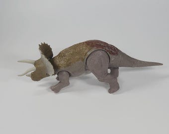 Vintage Jurassic Park Figure Toy Dinosaur Mattel Electronic Triceratops Roar