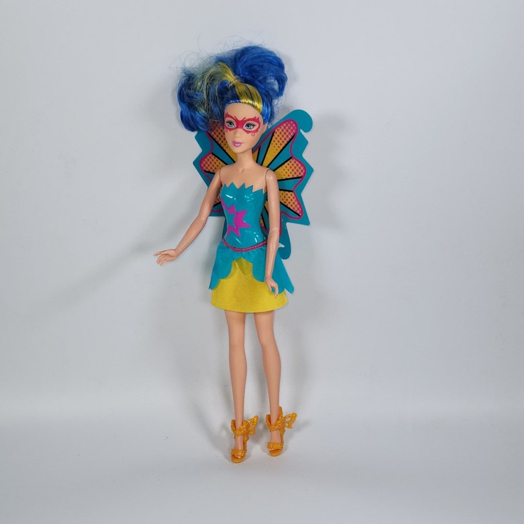 Barbie Doll Princess Power Butterfly Doll Blue Hero DIY Etsy