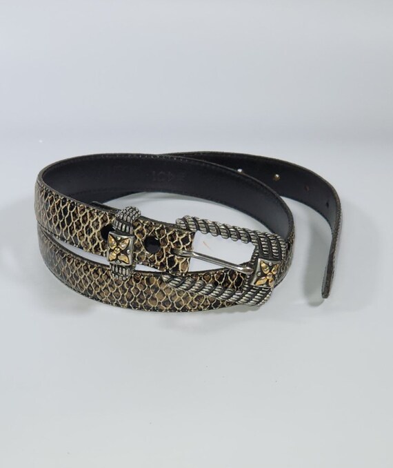 Vicenza Belt, Genuine Italian Calfskin Leather Bel