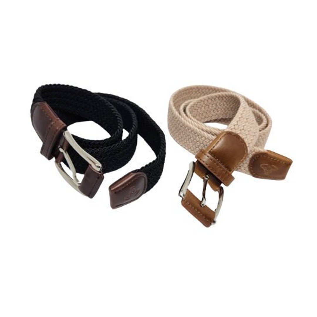 Cinture elastiche in tessuto classico, fibbia per cintura