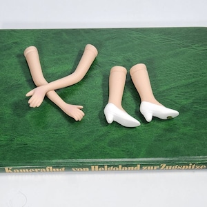 Doll Parts, Set of Porcelain  Arms and Legs, Doll Craft Supply DIY OOAK Projects,  Arms and Legs for Spare Parts