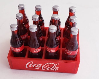 Vintage Coke Mini soda bottle Dollhouse Vintage Mini Coca Cola Miniature Coca Cola Morethebuckles Collectible Coke