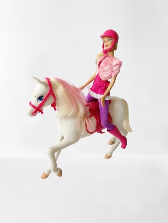 Poupée Barbie et cheval, poupée Barbie équestre avec jambes