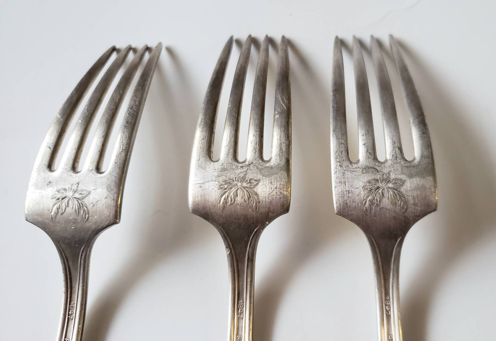 1847 Rogers Bros XS Triple Flatware Set of 3 Forks Silver Etsy