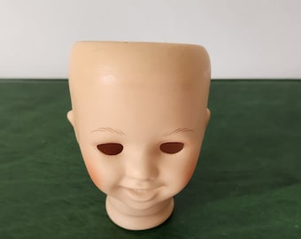 Porcelain Doll Head Fine Bisque Doll Head Craft Supply, DIY OOAK Projects