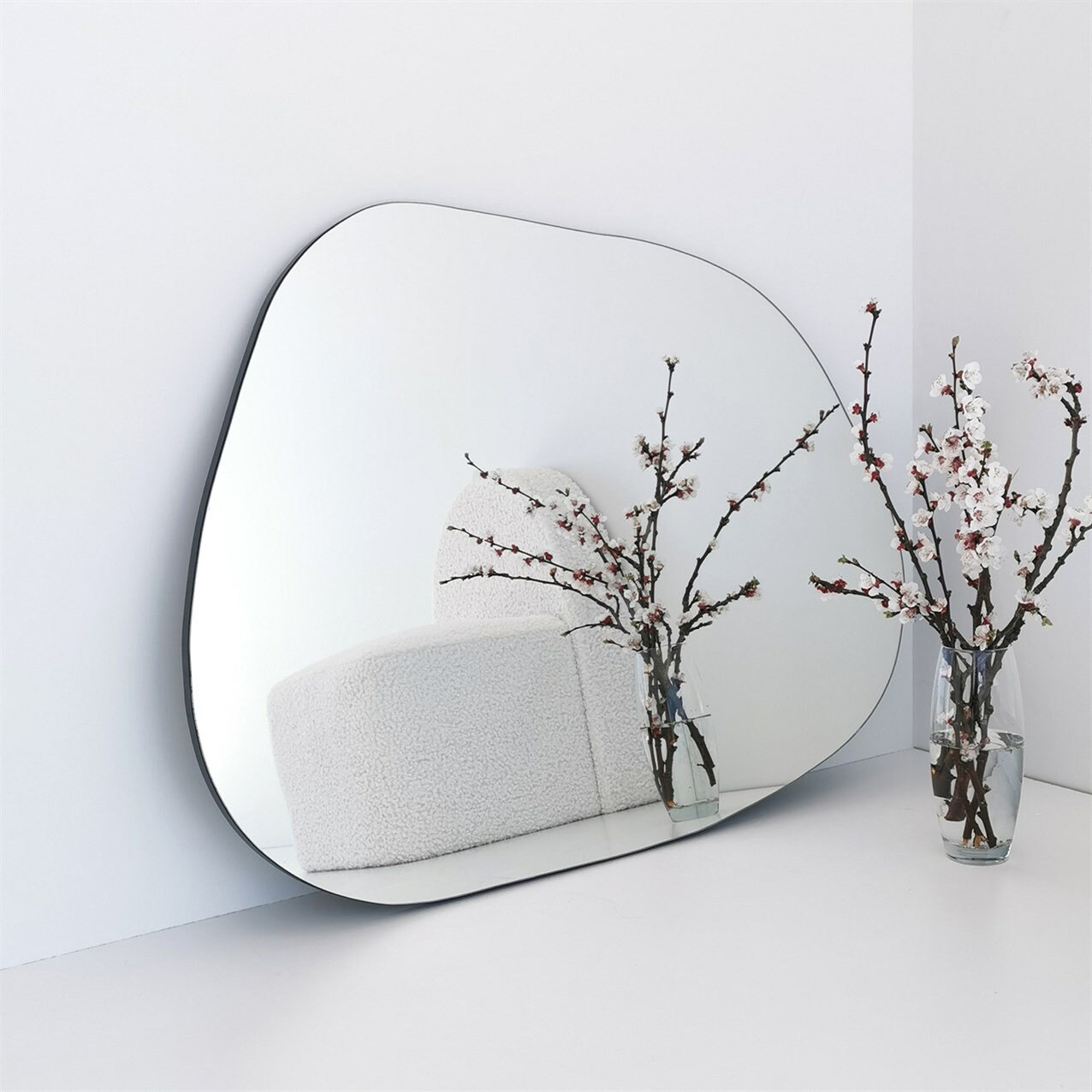 Large Asymmetrical Mirror Irregular Mirror Dresser Mirror Etsy UK