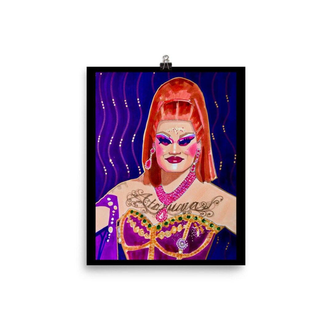 Drag Race Down Under Bumpa Love Illustration 8x10 Print Etsy