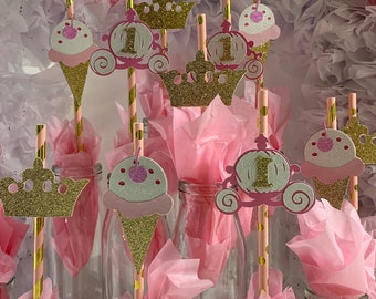 My Little Princess Party Straws