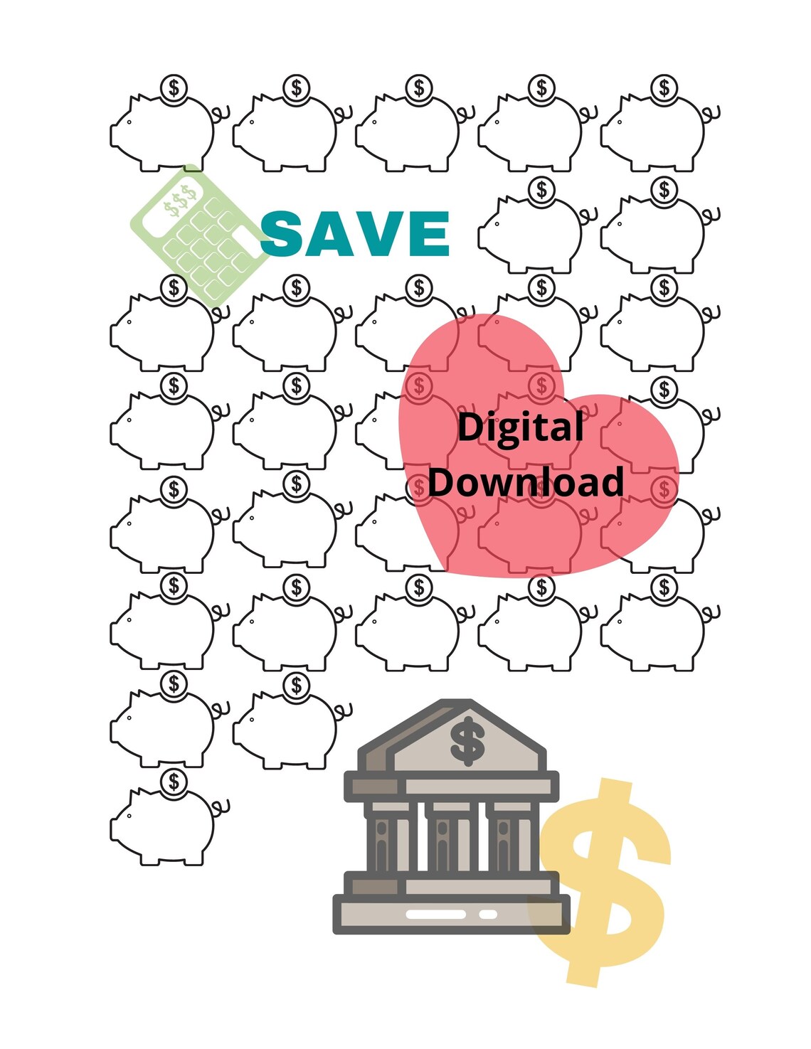 Spend Save Give Savings Challenge, Budget, Tracker, Weekly, Low Income ...