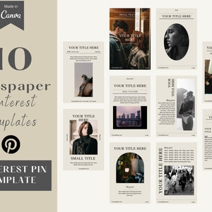 Pinterest templates for Canva | Pinterest pins | Retro Vintage Aesthetic | Pinterest Graphics | Pinterest Design | Social media graphics