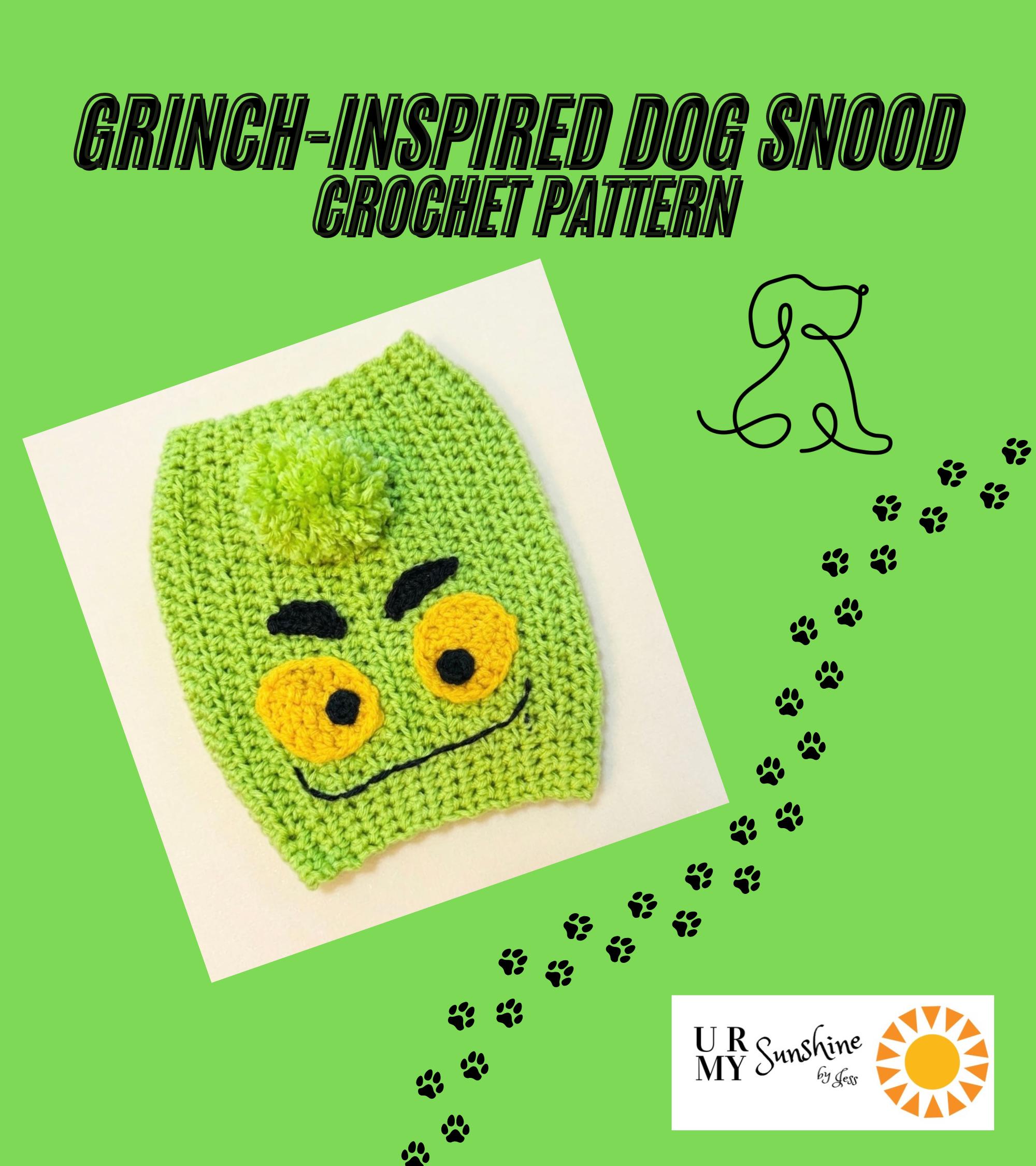 30 Dog Snood Crochet Patterns for Cozy, Cute, and Practical Pet Wear 26 Grinch-Inspired Dog Snood Crochet Pattern
