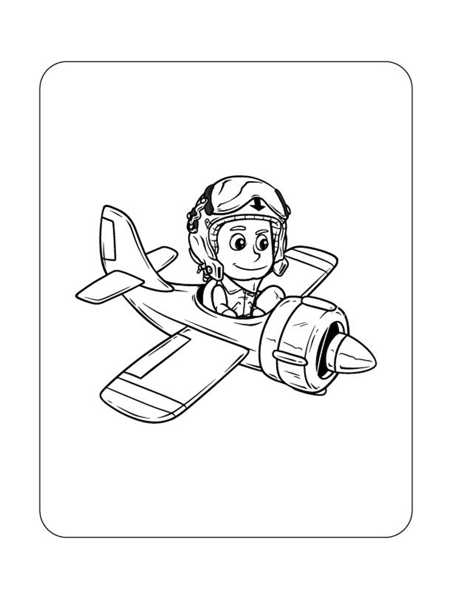 20 Printable Airplane Colouring Pages for Children - Etsy