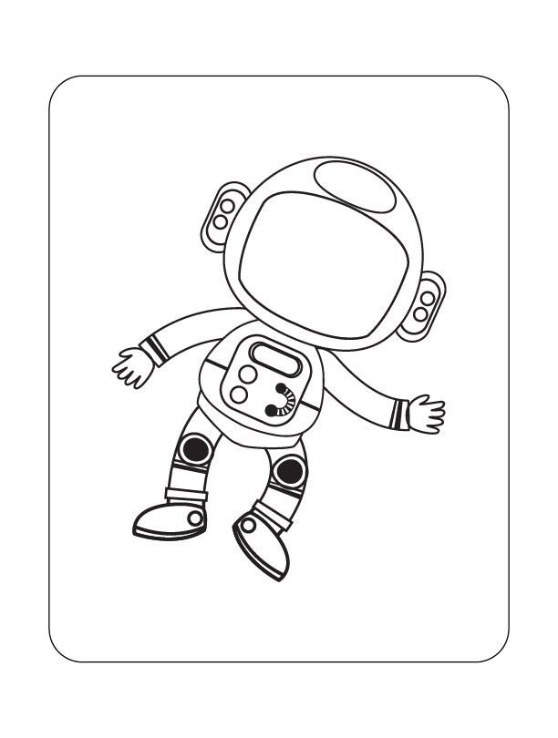 80 Space Themed Printable Colouring Pages for Children | Etsy