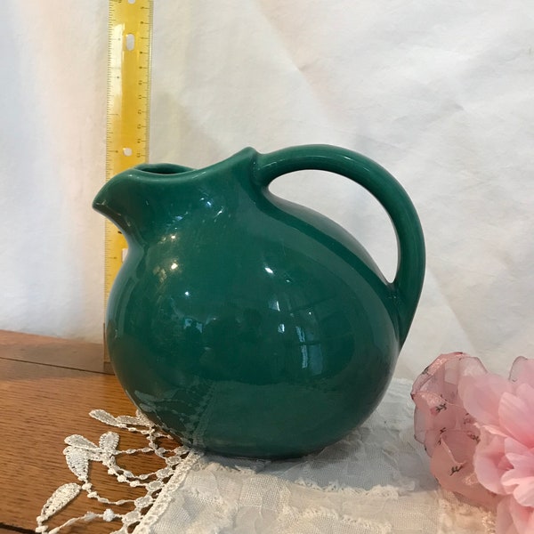 Adorable Vintage Teal Shawnee Ball Pitcher