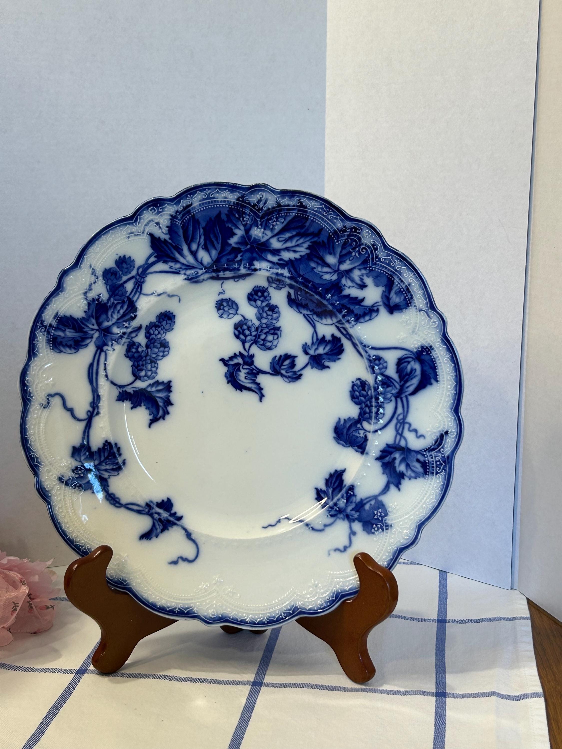 Johnson Brothers Blue Flow Plates - Etsy
