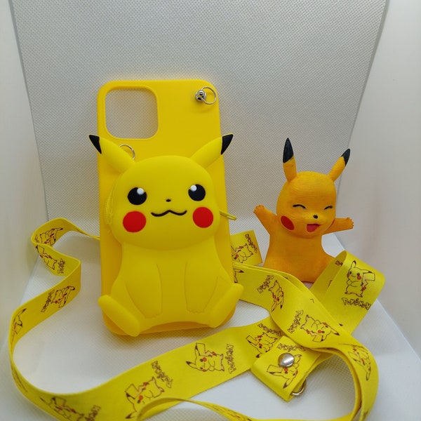 Pikachu Phone Case | Iphone Case | Samsung Case | Silicone phone case with bag