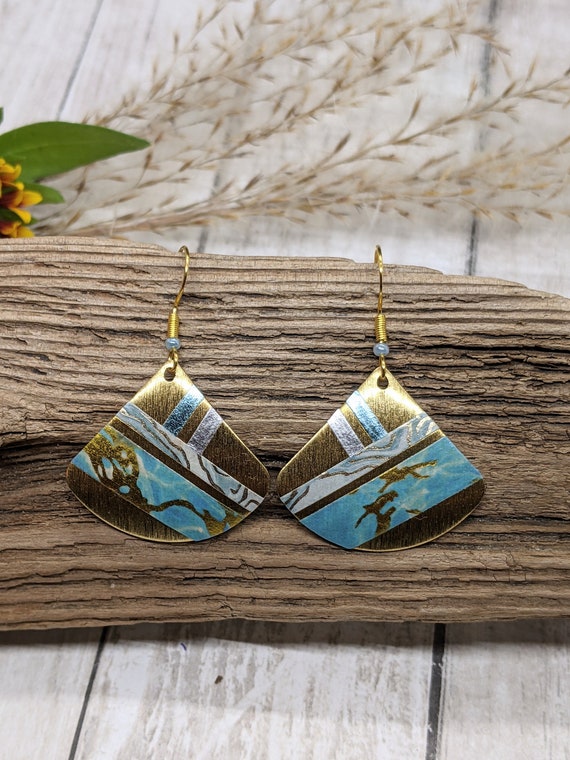 Washi tape earrings sale