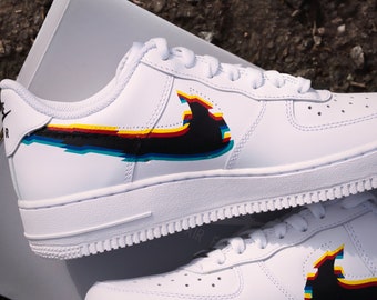 custom glitch air force 1
