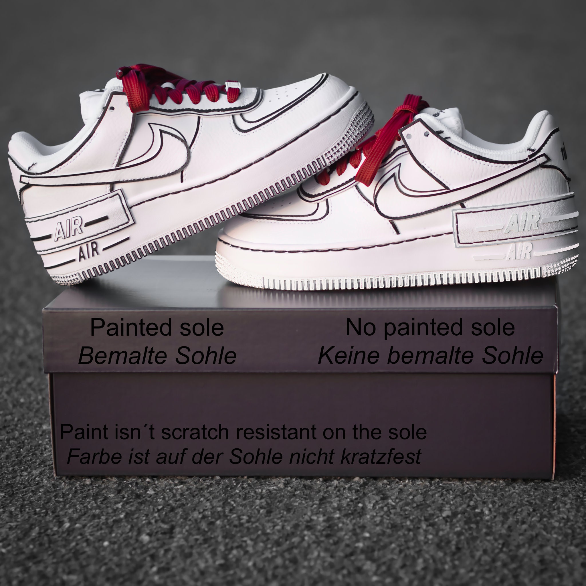 Custom Painted Nike Air Force 1 – The Print Shop Corner