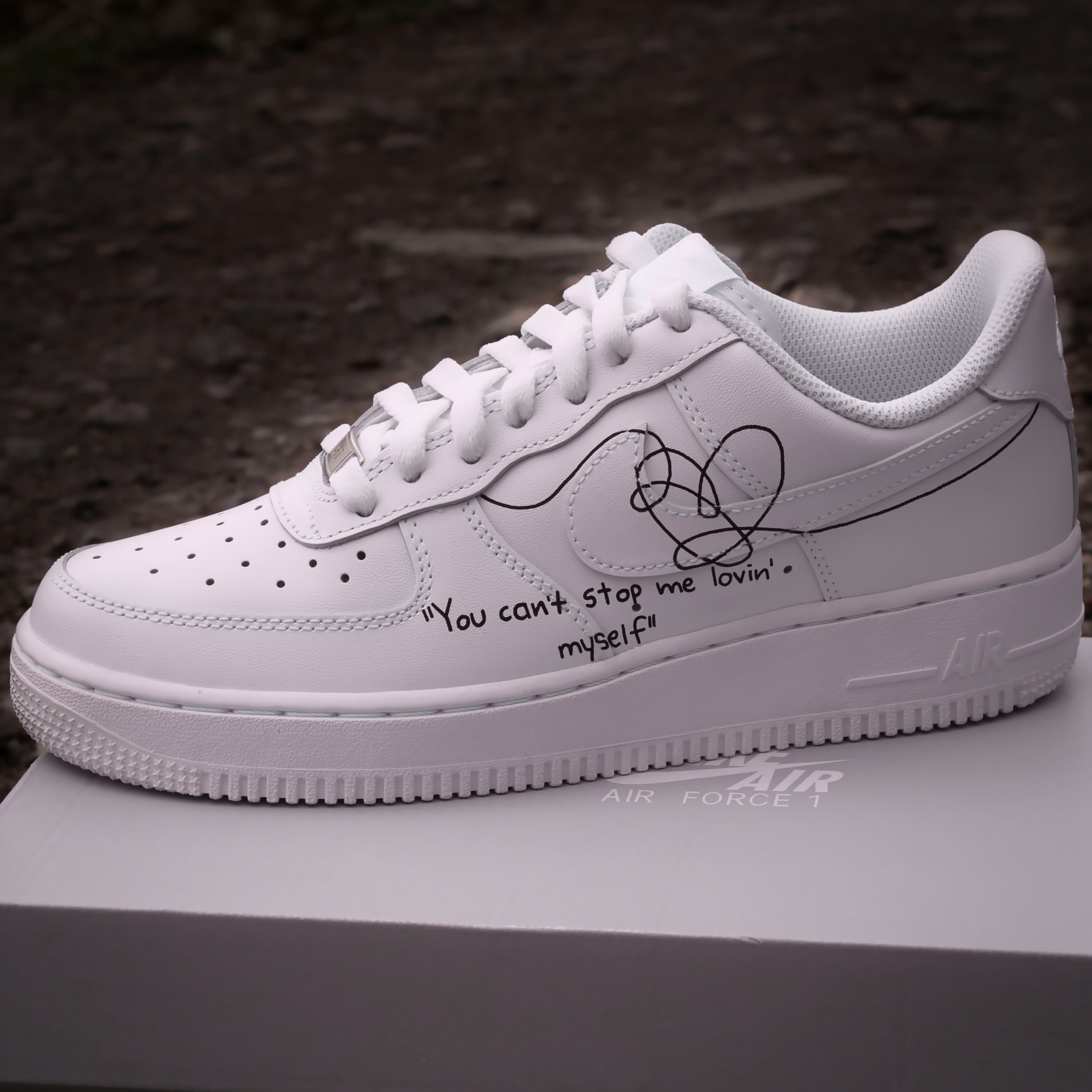 Nike Air Force 1 BTS - Custom Sneaker Boygroup - K-pop - Handpainted Shoes - Custom Sneaker Af1