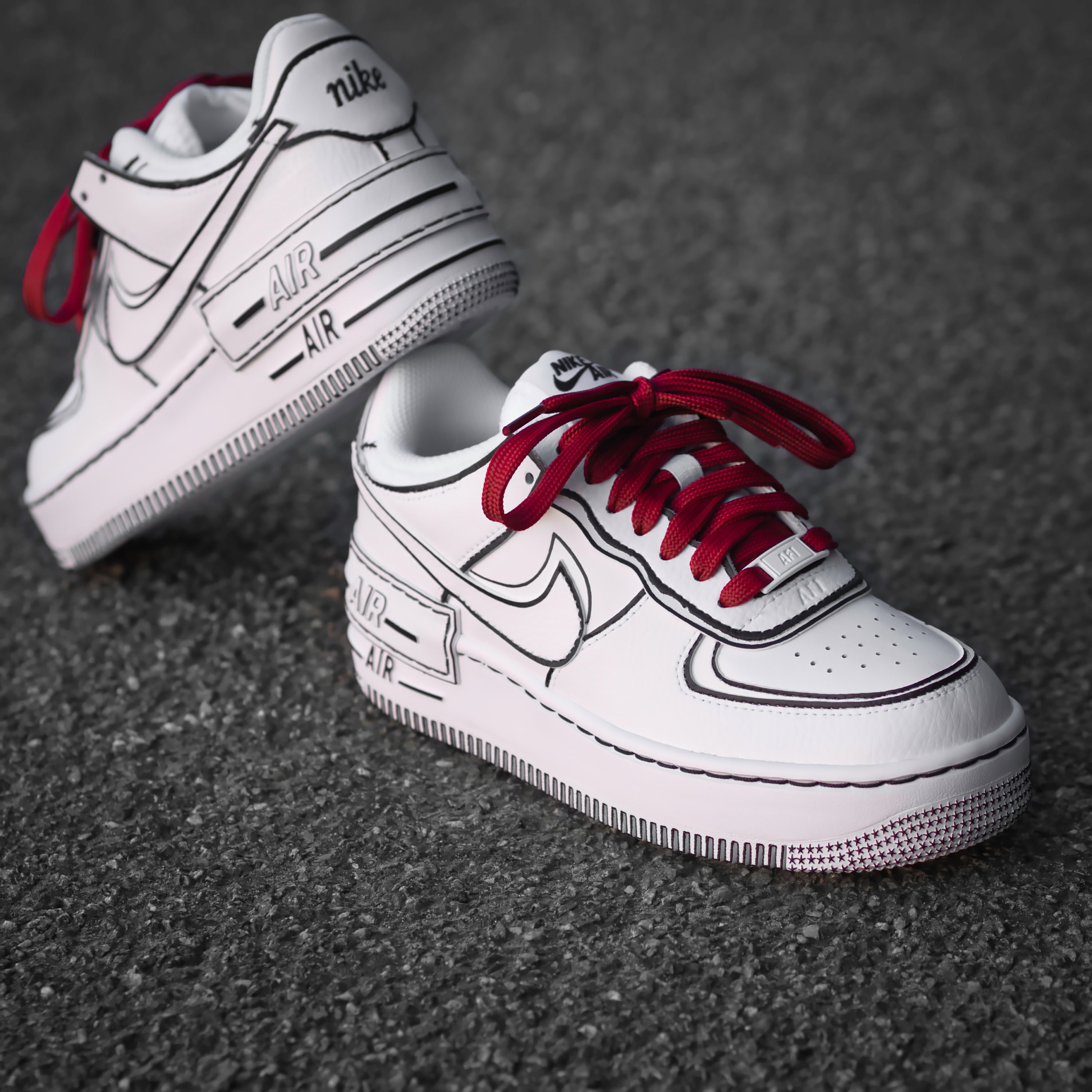 Custom Painted Nike Air Force 1 – The Print Shop Corner