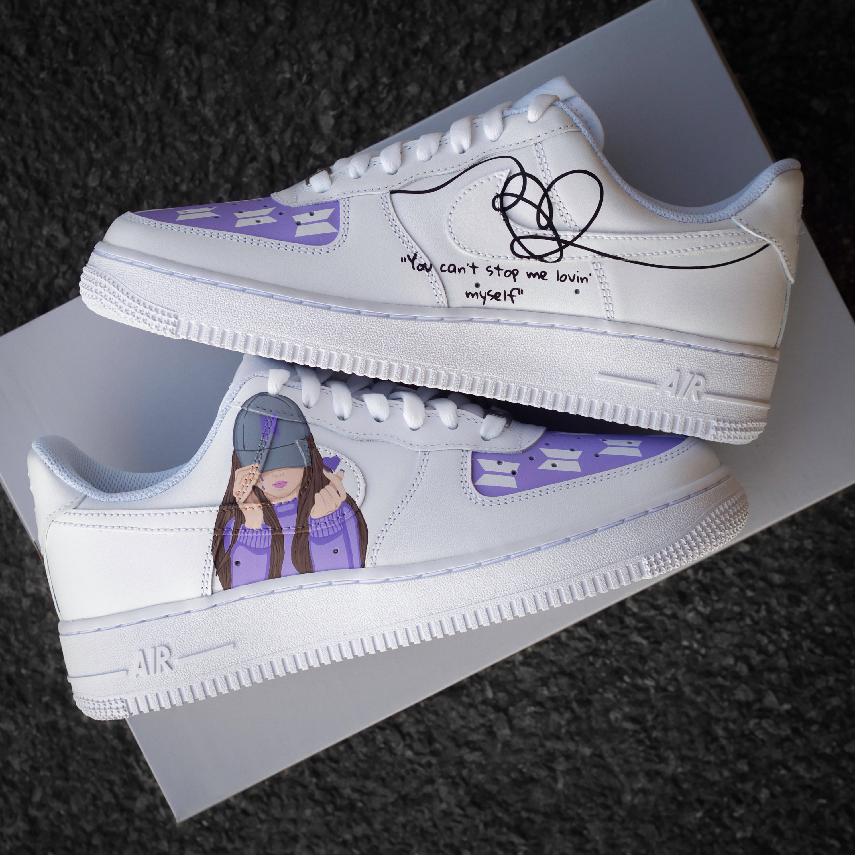 Nike Air Force 1 bts Custom Sneaker Boygroup 