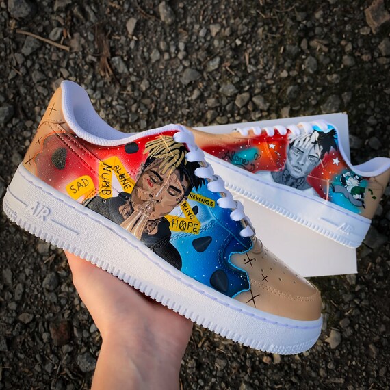 Nike Air Force 1 xxxtentacion Custom - Etsy