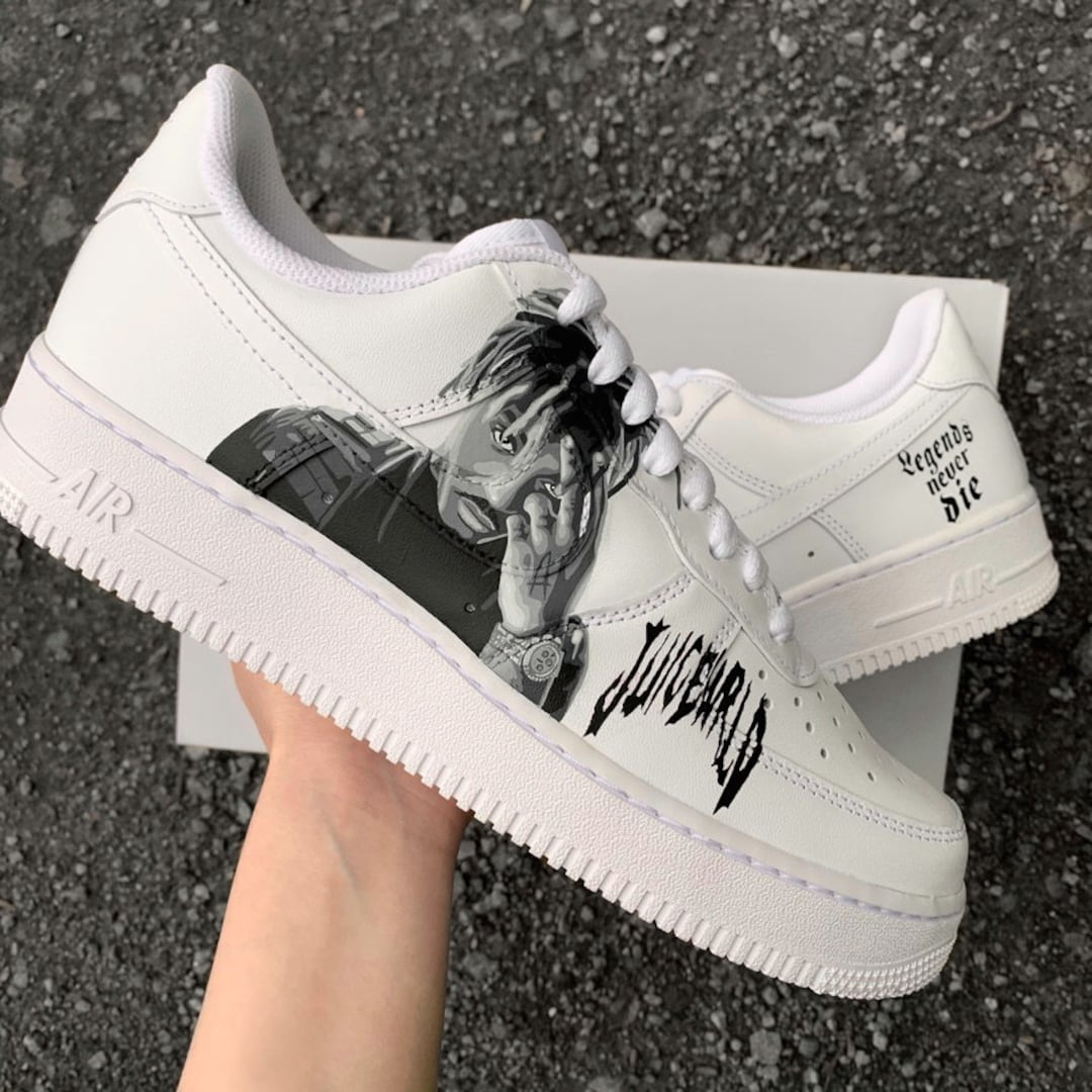 Nike Air Force 1 Juice Wrld Custom Sneaker Juice Wrld Hand 